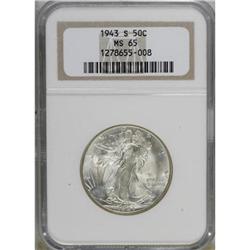 1943-S 50C MS65 NGC
