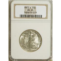 1943-S 50C MS65 NGC