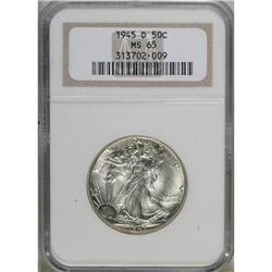1945-D 50C MS65 NGC