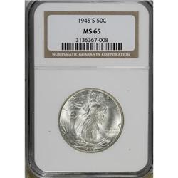 1945-S 50C MS65 NGC