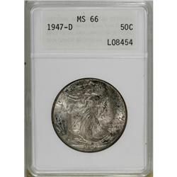 1947-D 50C MS66 ANACS