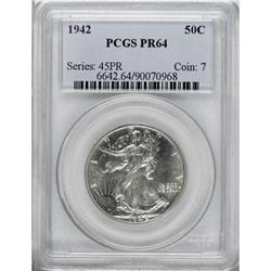 1942 50C PR64 PCGS