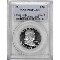 1951 50C Cameo PR65 PCGS