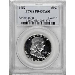 1952 50C Cameo PR65 PCGS