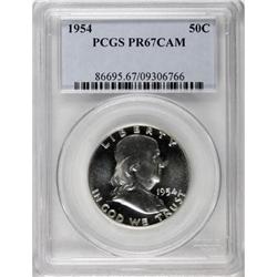 1954 50C Cameo PR67 PCGS