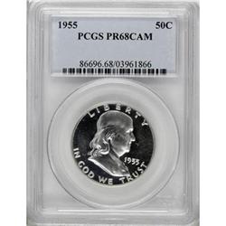 1955 50C Cameo PR68 PCGS