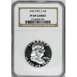 1956 50C Type Two Cameo PR69 NGC