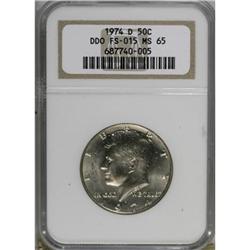 1974-D 50C Doubled Die Obverse MS65 NGC