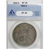 Image 1 : 1842 $1 XF45 ANACS