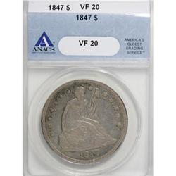 1847 $1 VF20 ANACS
