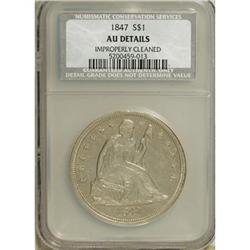 1847 $1 AU50 CSN