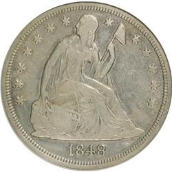 1848 $1 VF20 CSN