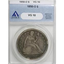 1850-O $1 VG10 ANACS