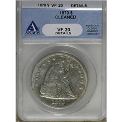 1870 $1 VF20 ANACS