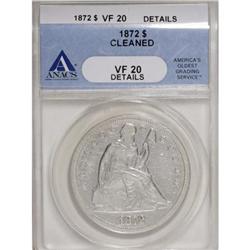 1872 $1 VF20 ANACS