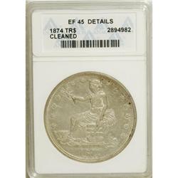 1874 T$1 XF45 ANACS