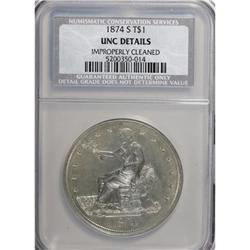 1874-S T$1 MS60 CSN