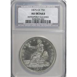 1875-CC T$1 AU50 CSN