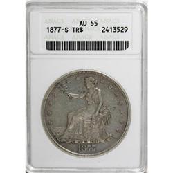 1877-S T$1 AU55 ANACS