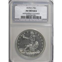 1878-S T$1 AU50 CSN