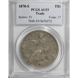 1878-S T$1 AU53 PCGS