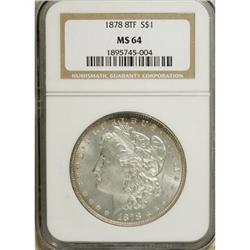 1878 8TF $1 MS64 NGC
