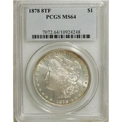1878 8TF $1 MS64 PCGS