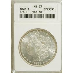 1878 7/8TF $1 Strong MS63 ANACS