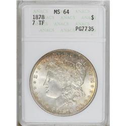 1878 7TF $1 Reverse of 1878 MS64 ANACS