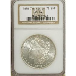 1878 7TF $1 Reverse of 1878 MS64 NGC