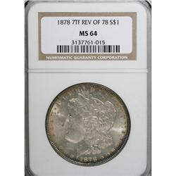 1878 7TF $1 Reverse of 1878 MS64 NGC