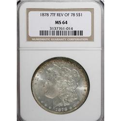 1878 7TF $1 Reverse of 1878 MS64 NGC
