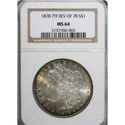 1878 7TF $1 Reverse of 1878 MS64 NGC