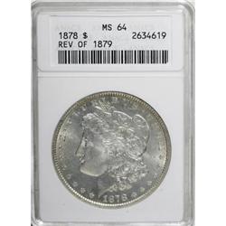 1878 7TF $1 Reverse of 1879 MS64 ANACS