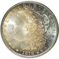 1878 7TF $1 Reverse of 1879 MS64 NGC