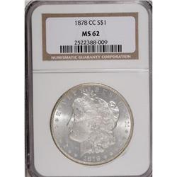 1878-CC $1 MS62 NGC