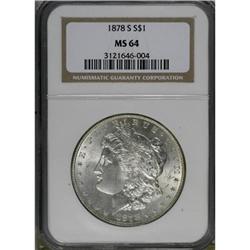 1878-S $1 MS64 NGC
