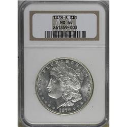 1878-S $1 MS64 NGC