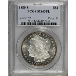 1880-S $1 Prooflike MS63 PCGS