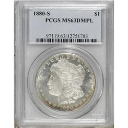 1880-S $1 Deep Mirror Prooflike MS63 PCGS