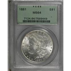 1881 $1 MS64 PCGS