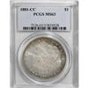 Image 1 : 1881-CC $1 MS63 PCGS