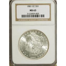 1881-CC $1 MS63 NGC