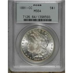 1881-CC $1 MS64 PCGS