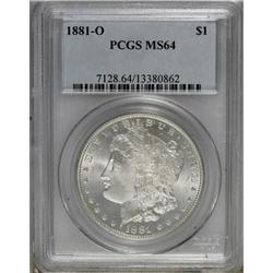 1881-O $1 MS64 PCGS