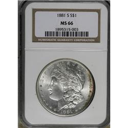1881-S $1 MS66 NGC