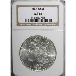 1881-S $1 MS66 NGC