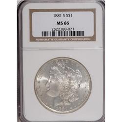1881-S $1 MS66 NGC