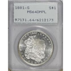 1881-S $1 Deep Mirror Prooflike MS64 PCGS