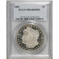 1883 $1 Deep Mirror Prooflike MS64 PCGS